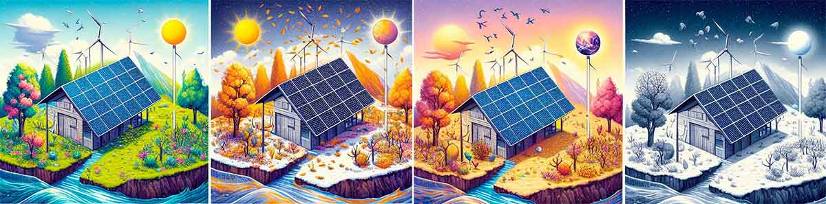Saisons et fréquence de nettoyages des panneaux photovoltaïques